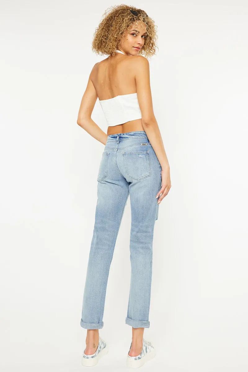 Aries Mid Rise Boyfriend Jeans