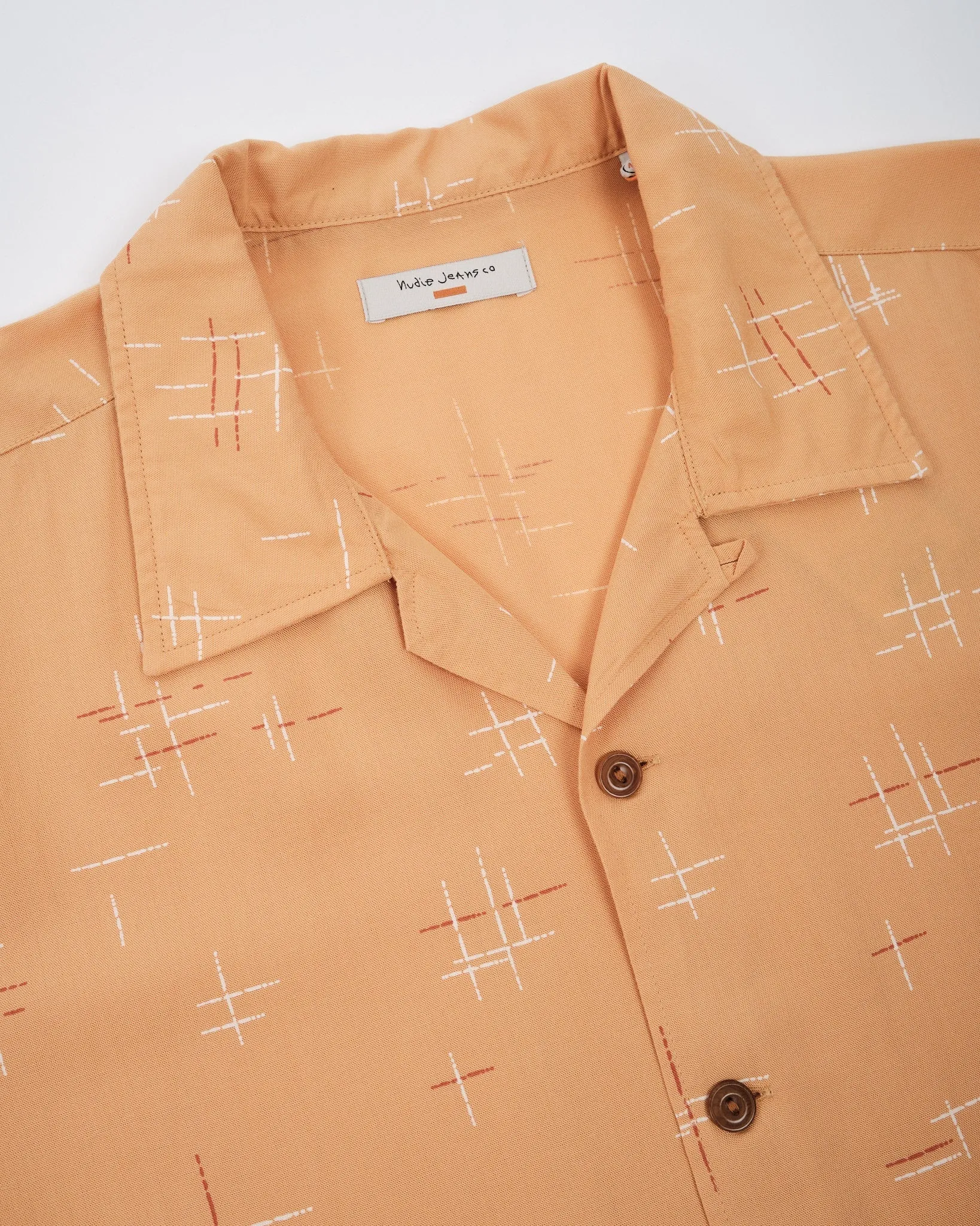 Arvid 50s Hawaii Shirt Ochre