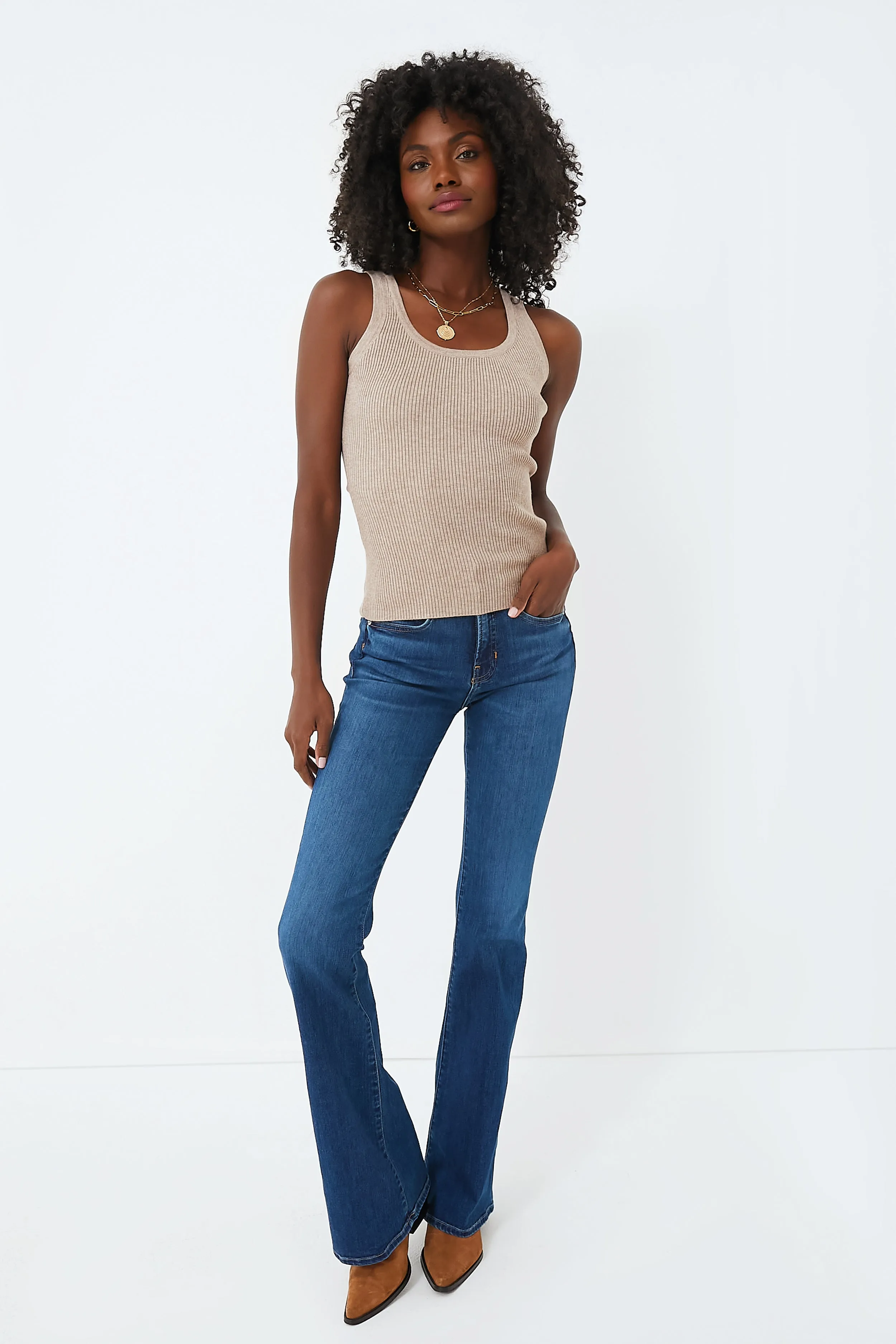 Bright Blue Beverly High Rise Skinny Flare