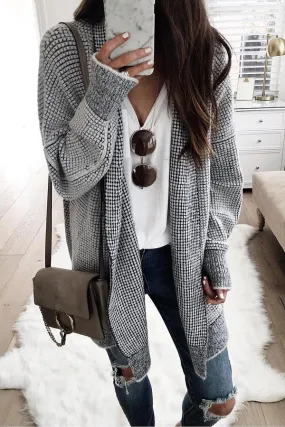 Charleston Cozy Waffle Texture Cardigan