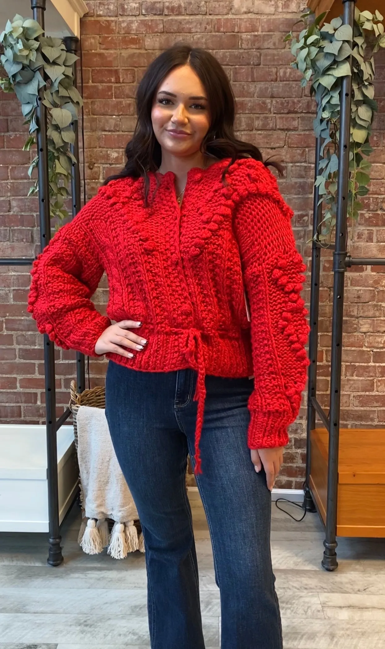 Cozy Place Sweater | Red