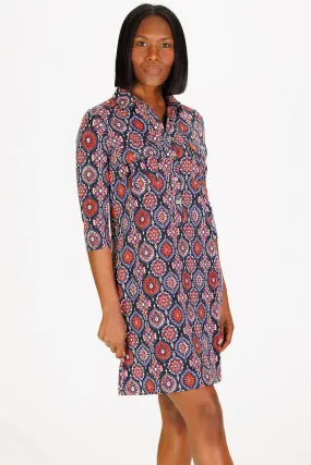 Duffield Lane Coco Dress Medallion Print