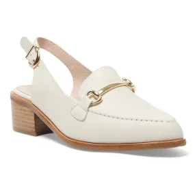 Elsa Heel in Ivory Leather