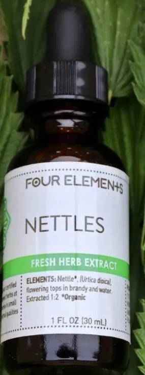 Four Elements Organic Herbals Nettles Tincture 1 oz Liquid