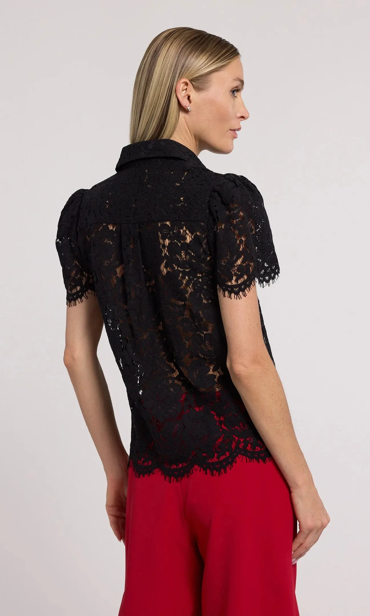 Generation Love Murphy Lace Shirt Black