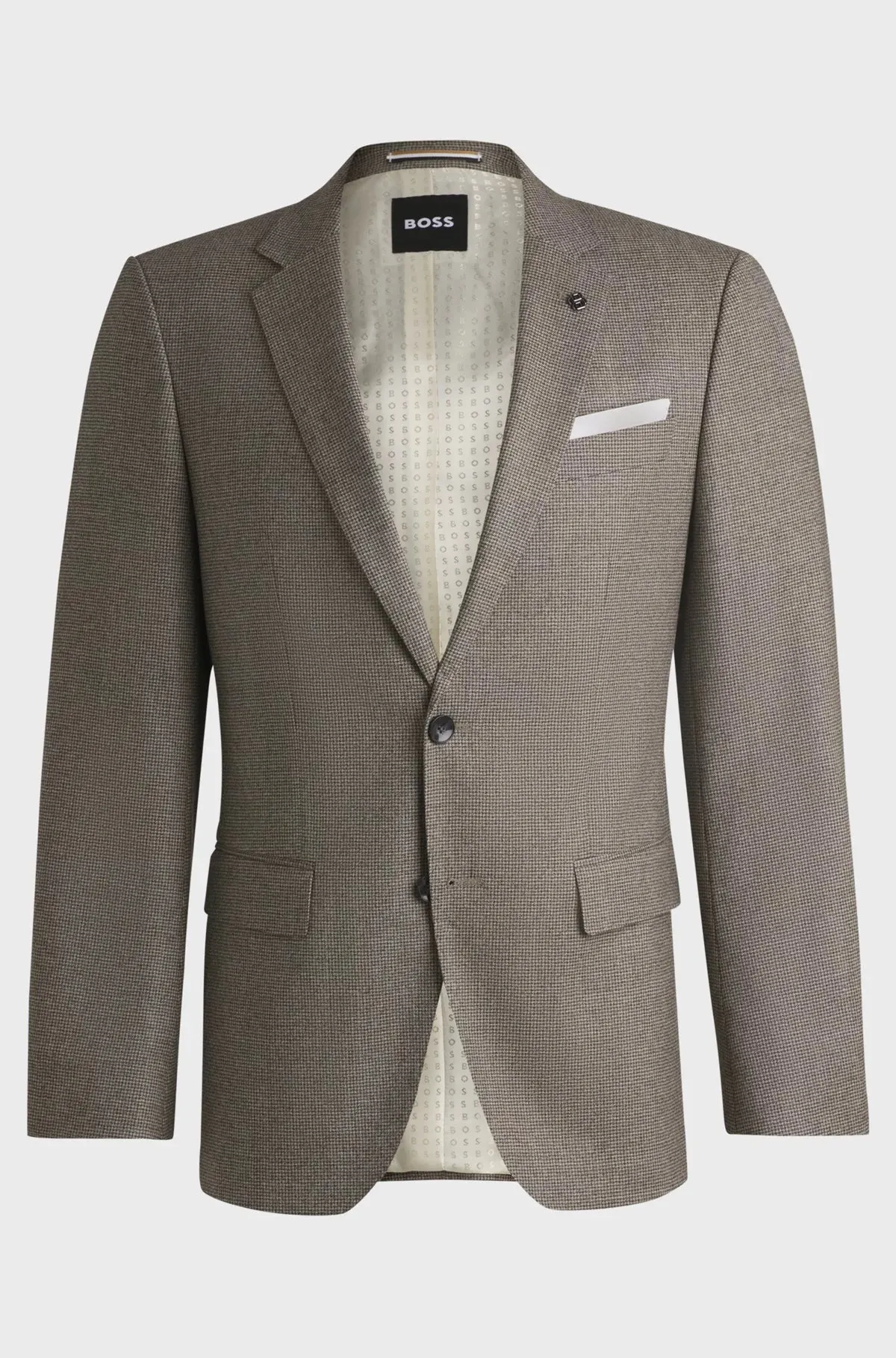 H-Hutson Slim-Fit Jacket in Micro-Patterned Stretch Wool 50534517