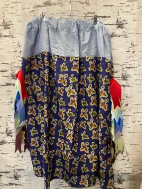 Handmade Riders Blue w/ Lt Blue Top Ribbon Skirt