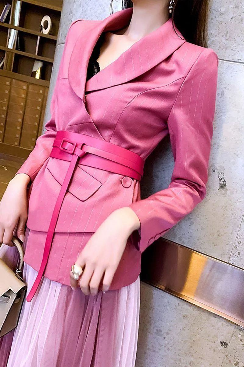 Irregular Blazer Women's Suit