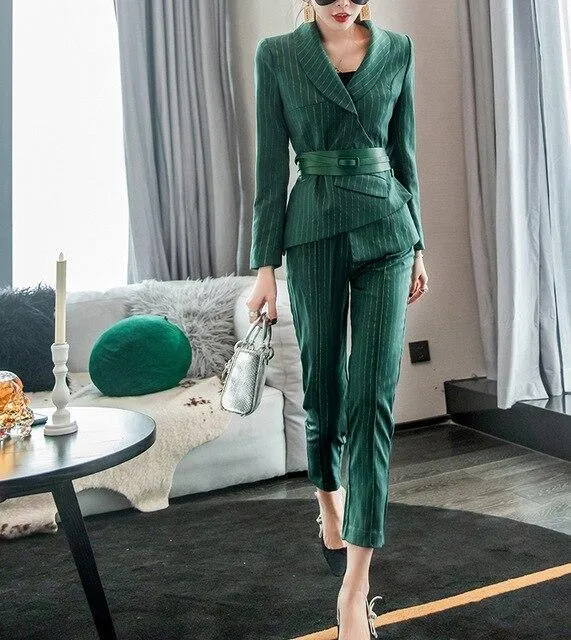 Irregular Blazer Women's Suit