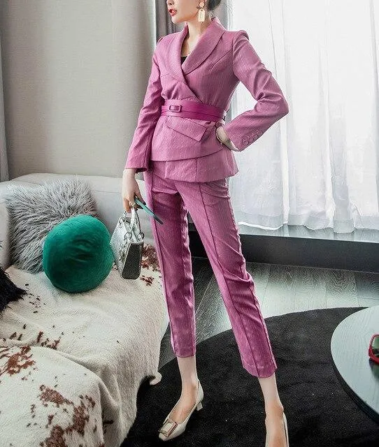 Irregular Blazer Women's Suit