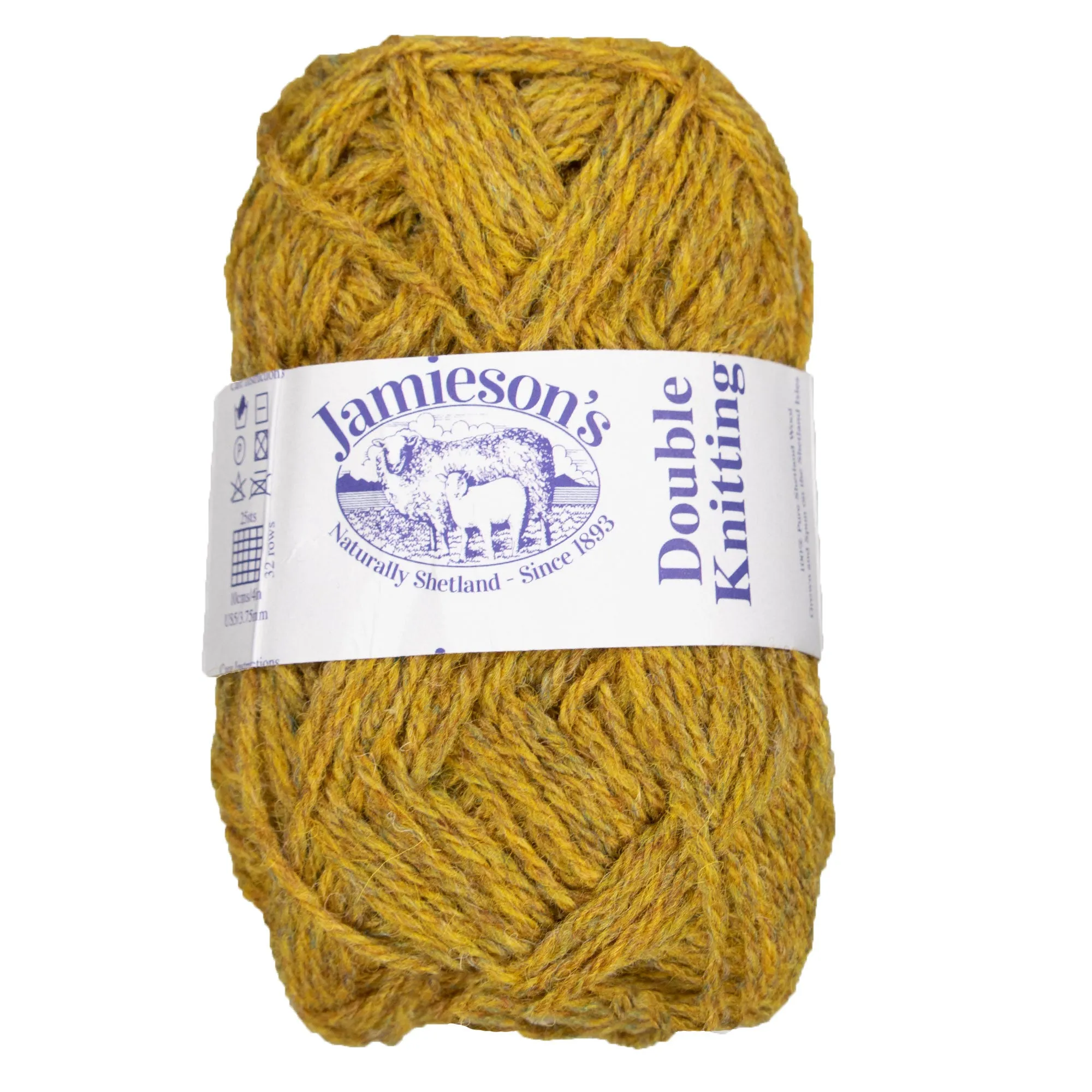 Jamieson's of Shetland Double Knitting Yarn - 230 Yellow Ochre