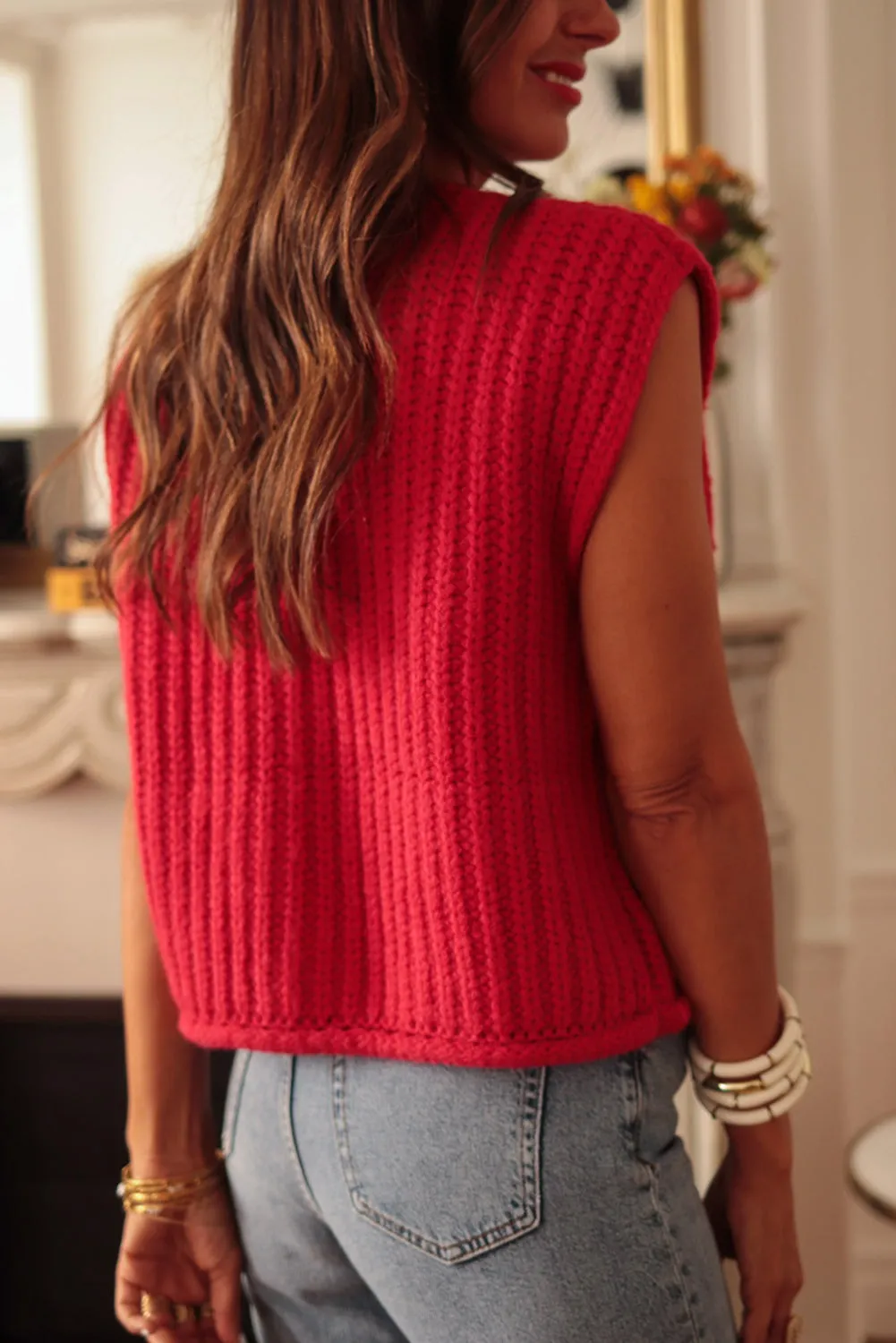 Marissa Textured Knit Sweater Vest | S-XL | PRE ORDER 12/11