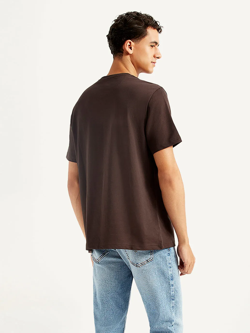 Men's Embossed Crew Neck T-shirt