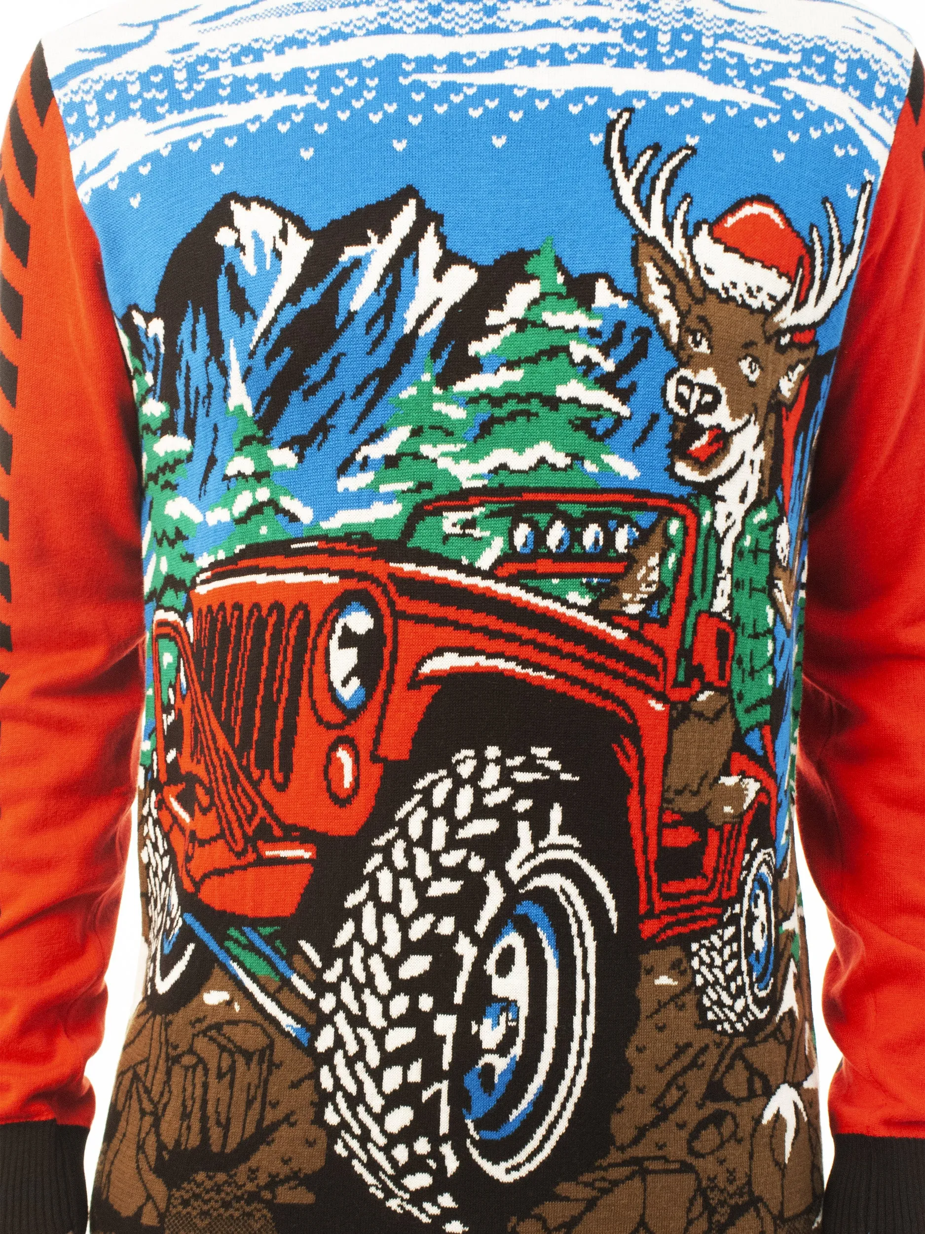 Off Roading Reindeer | Ugly Christmas Sweater For Men & Women | Unisex Sizing