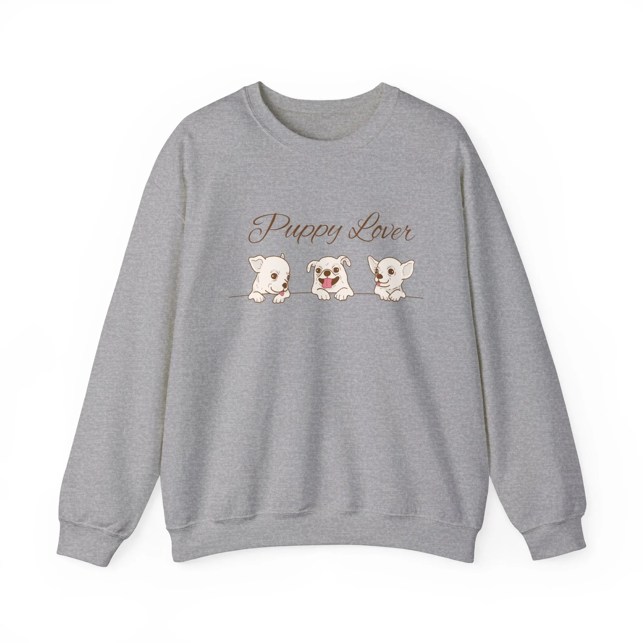 Puppy Lover Sweatshirt Comfy Crewneck for Dog Lovers