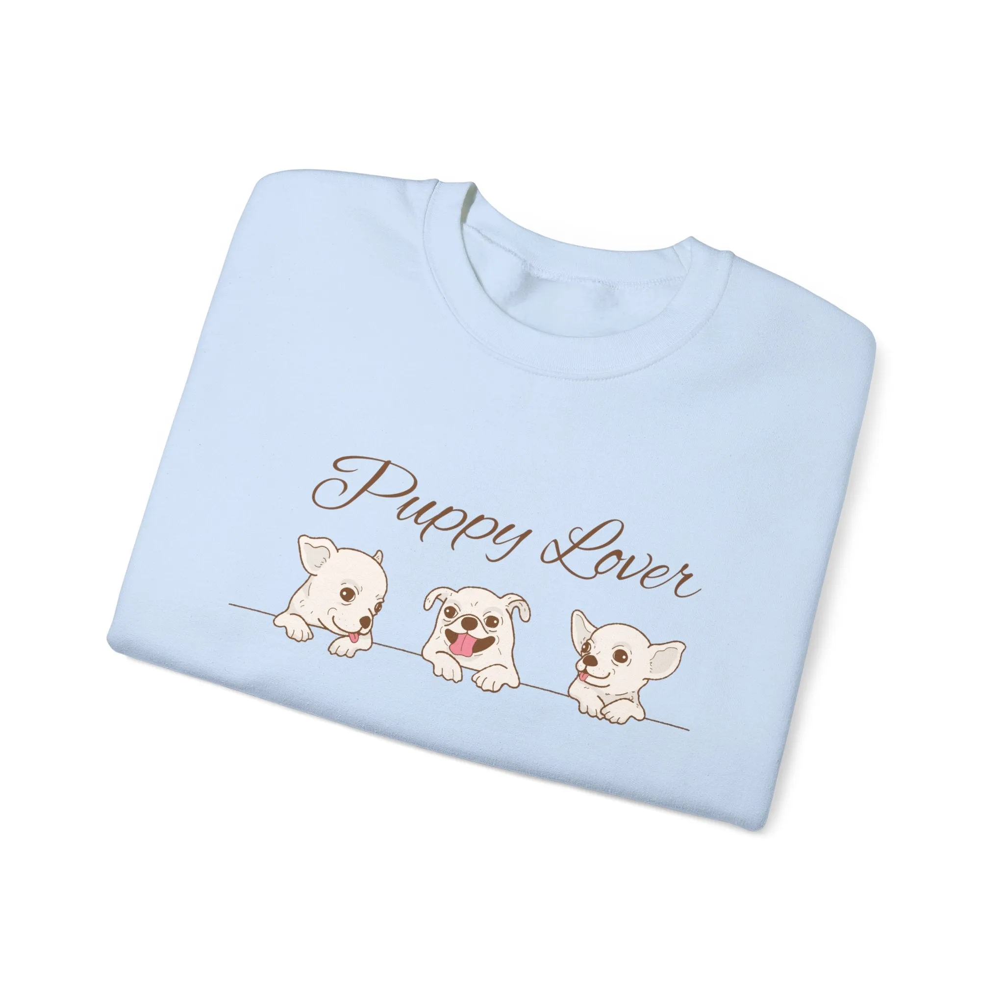 Puppy Lover Sweatshirt Comfy Crewneck for Dog Lovers