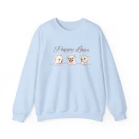 Puppy Lover Sweatshirt Comfy Crewneck for Dog Lovers