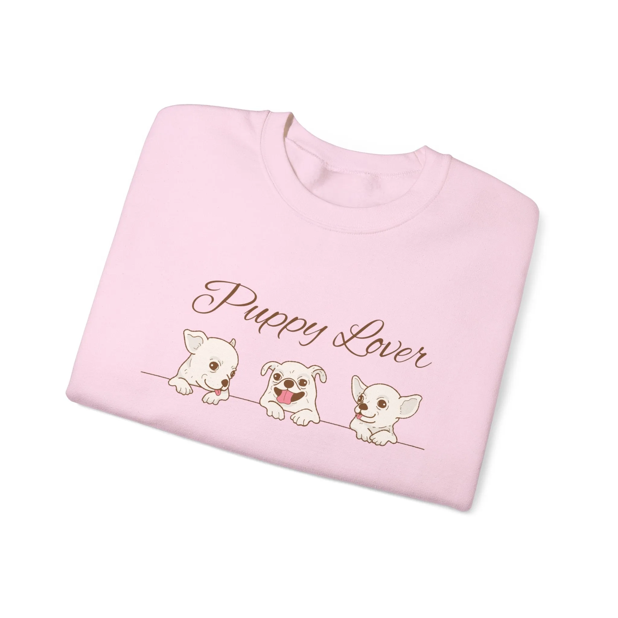 Puppy Lover Sweatshirt Comfy Crewneck for Dog Lovers