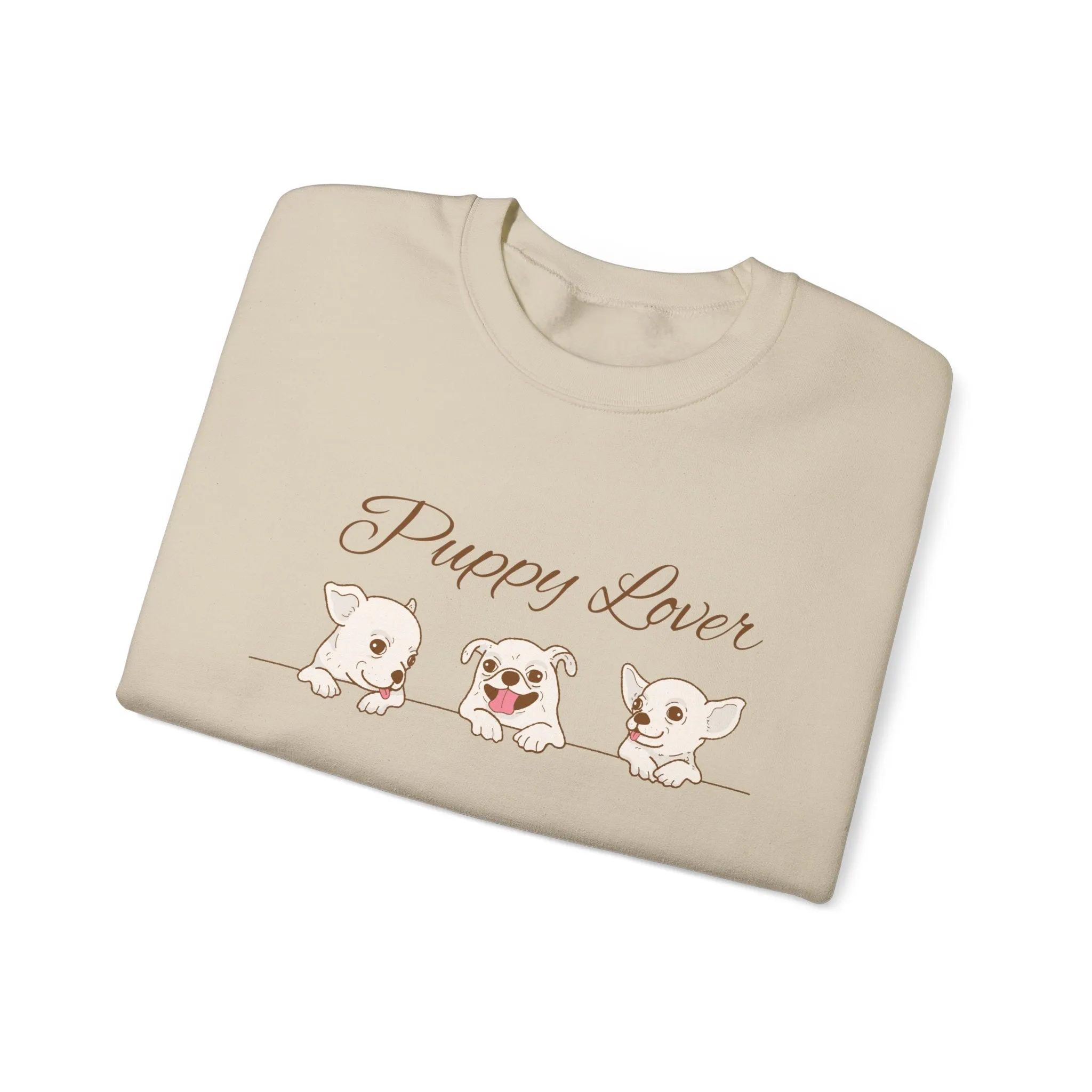 Puppy Lover Sweatshirt Comfy Crewneck for Dog Lovers