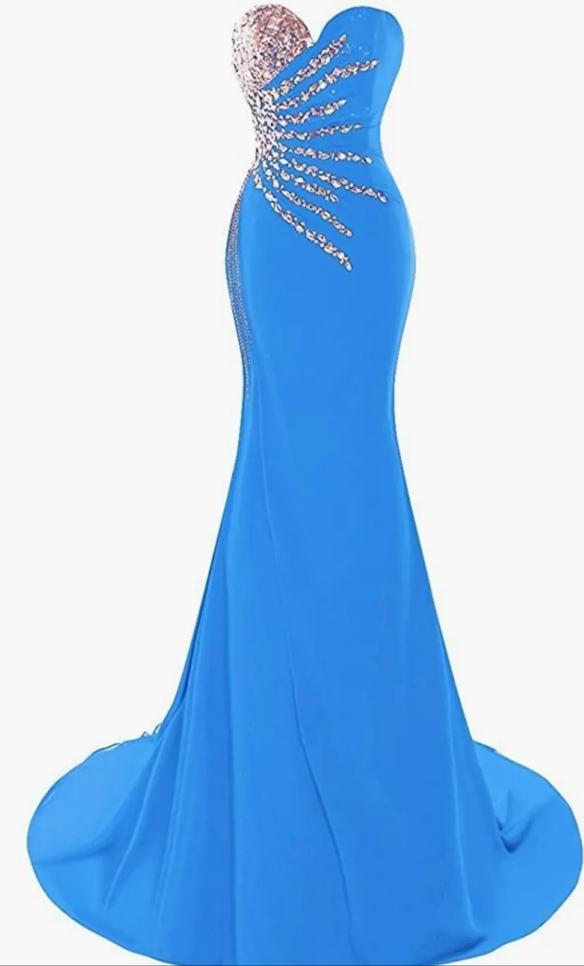 Sequin Plus Sized  Mermaid Evening /prom Gown