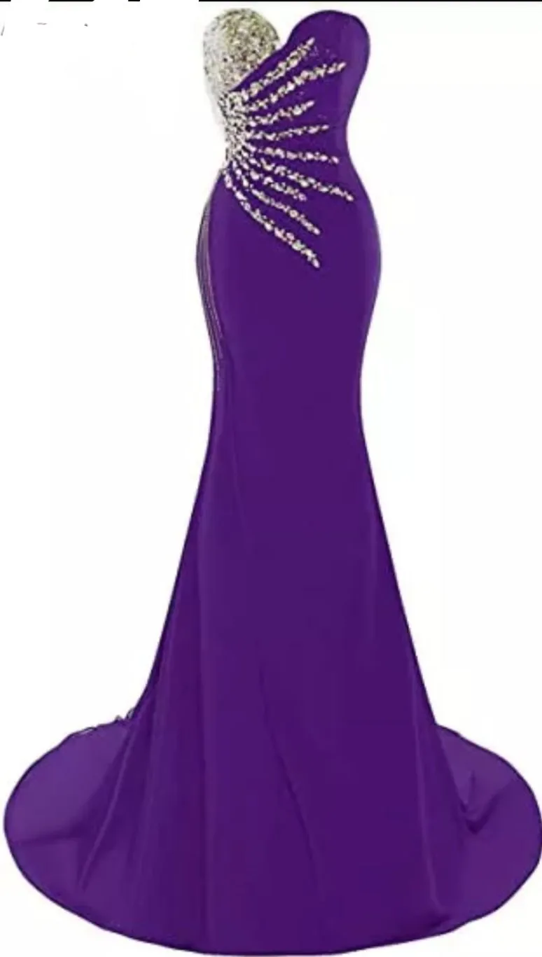 Sequin Plus Sized  Mermaid Evening /prom Gown