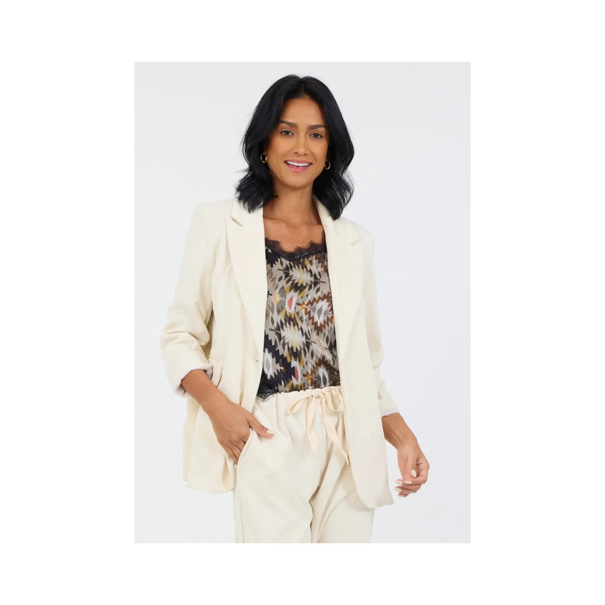 Suzy D Maxwell Cord Blazer