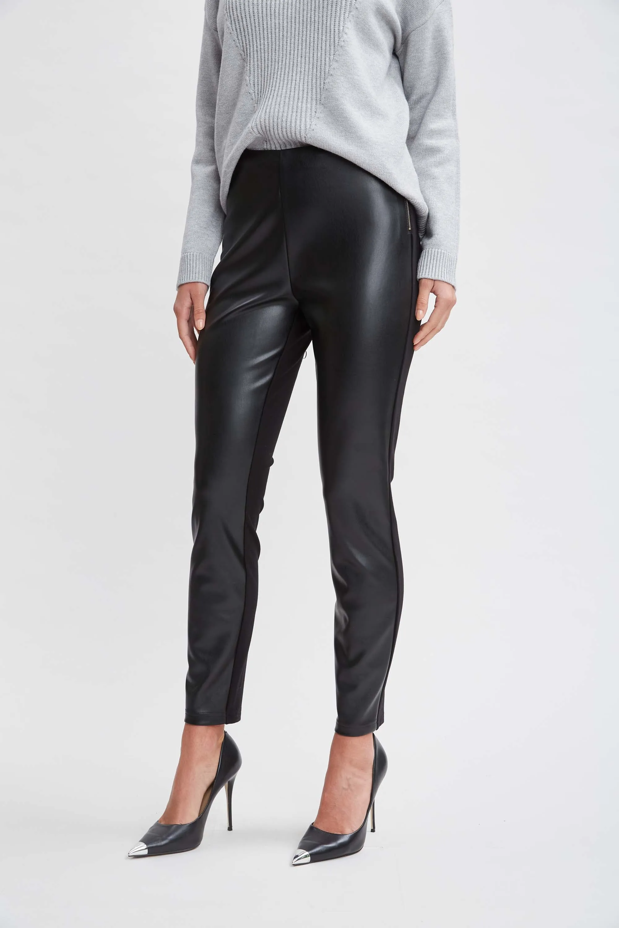 T-Tahari Vegan Leather Legging