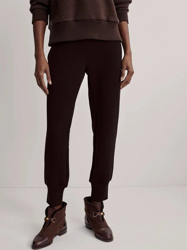 The Slim Cuff Pant 27.5" in Coffee Bean