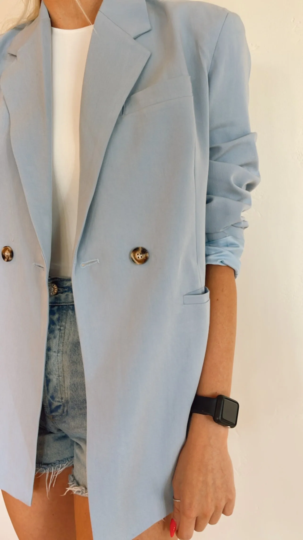 Top Notch Boyfriend Blazer in Blue