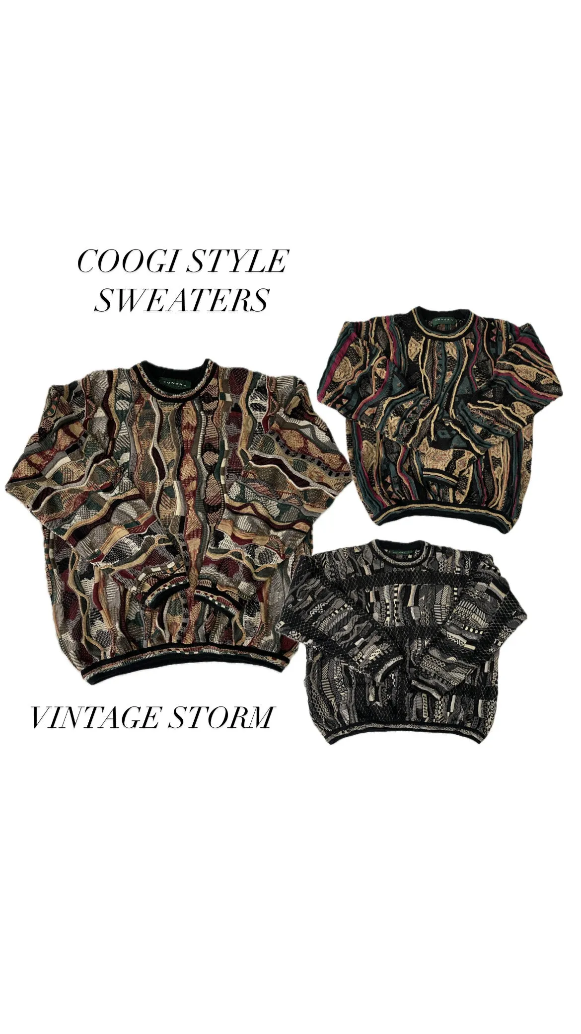 Vintage Coogi Style Sweaters